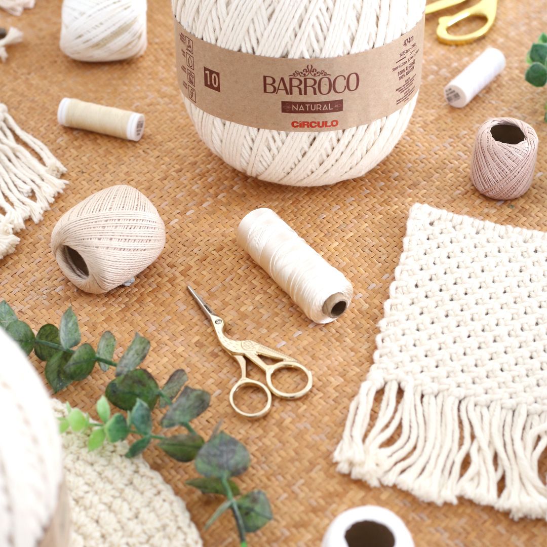 Circulo Barroco - Natural Cotton Yarn, 271m-677m/400g