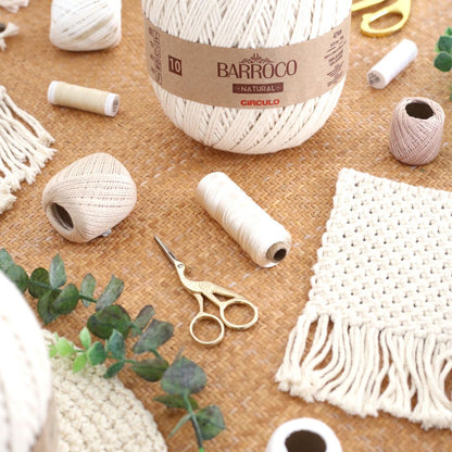 Circulo Barroco - Natural Cotton Yarn, 271m-677m/400g