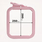 Rectangular embroidery hoop with screw for tight fabric hold, Nurge.