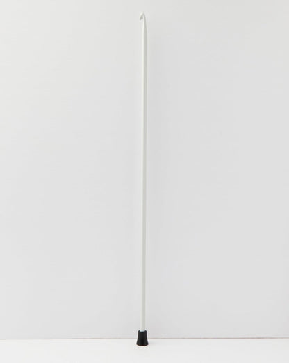 KnitPro Grey Afghan Hook with black end.