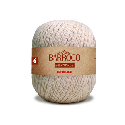 Circulo Barroco Natural Cotton Yarn in a minimalist setting.