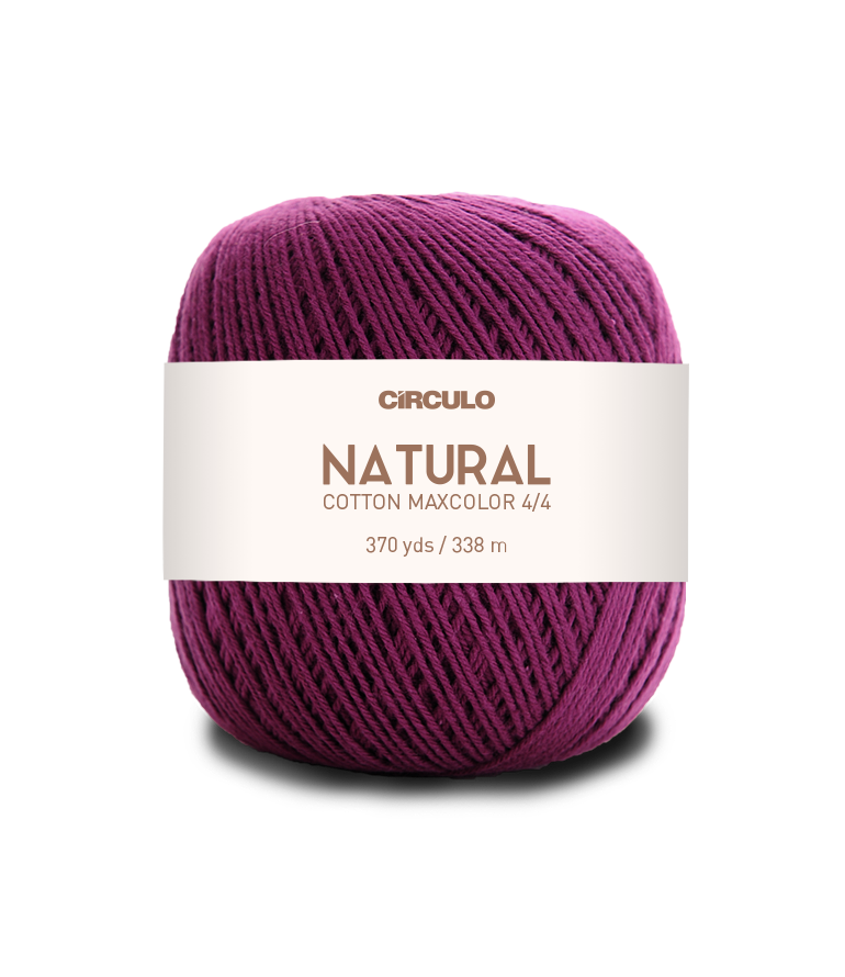 Circulo Natural Cotton Maxcolor (Barroco) 4/4 and 4/6- 100% Cotton Yarn, 226m and 338m/200g