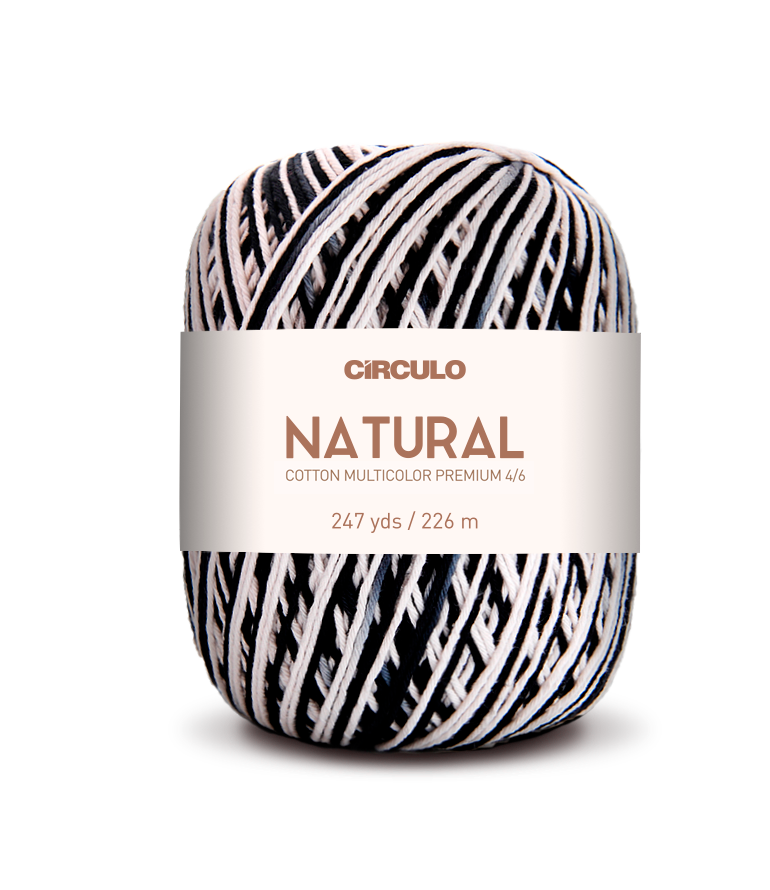Círculo Natural Cotton Multicolor 4/6 – Cotton Yarn (226 m / 200 g)
