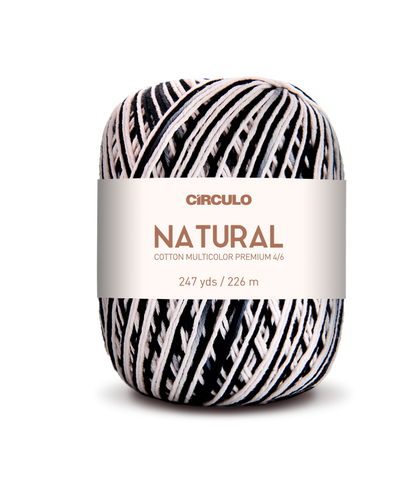 Círculo Natural Cotton Multicolor 4/6 – Cotton Yarn (226 m / 200 g)