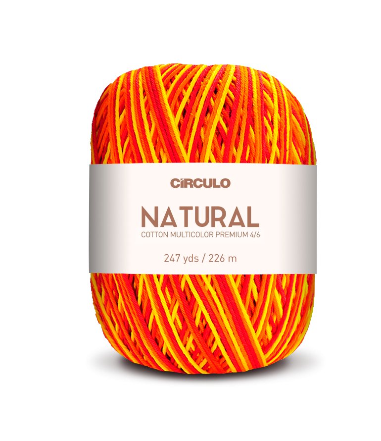 Círculo Natural Cotton Multicolor 4/6 – Cotton Yarn (226 m / 200 g)