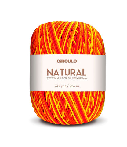 Círculo Natural Cotton Multicolor 4/6 – Cotton Yarn (226 m / 200 g)