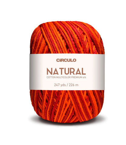 Círculo Natural Cotton Multicolor 4/6 – Cotton Yarn (226 m / 200 g)