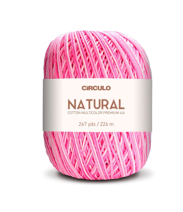 Círculo Natural Cotton Multicolor 4/6 – Cotton Yarn (226 m / 200 g)