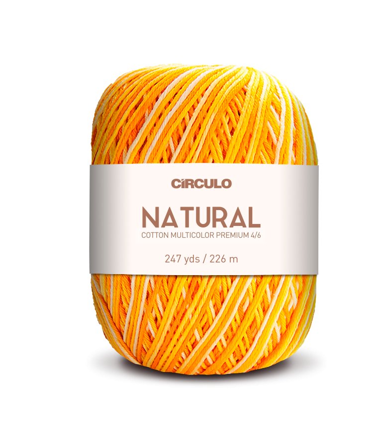 Círculo Natural Cotton Multicolor 4/6 – Cotton Yarn (226 m / 200 g)