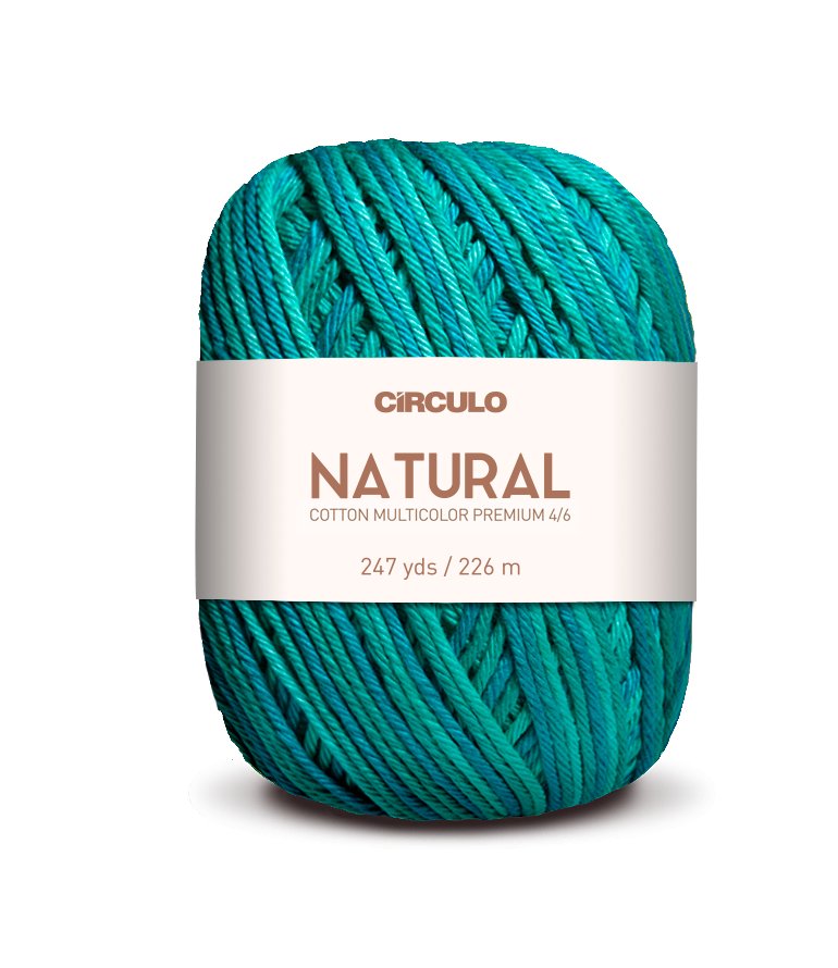 Círculo Natural Cotton Multicolor 4/6 – Cotton Yarn (226 m / 200 g)