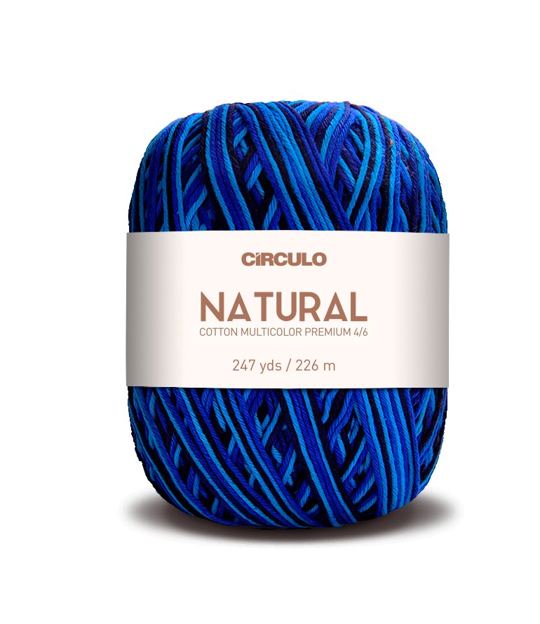 Círculo Natural Cotton Multicolor 4/6 – Cotton Yarn (226 m / 200 g)