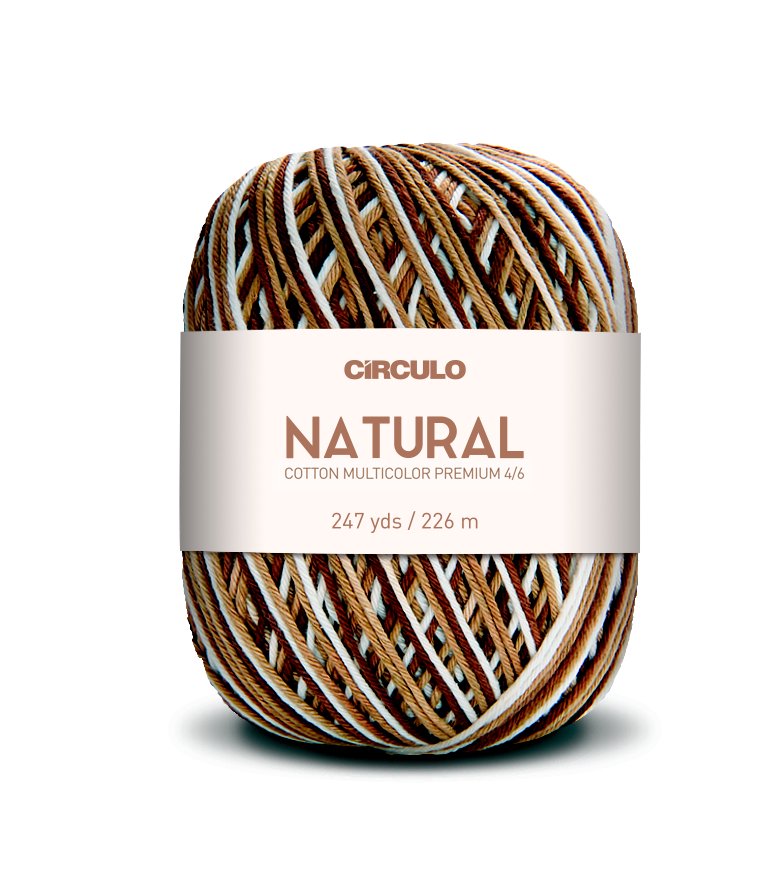Círculo Natural Cotton Multicolor 4/6 – Cotton Yarn (226 m / 200 g)