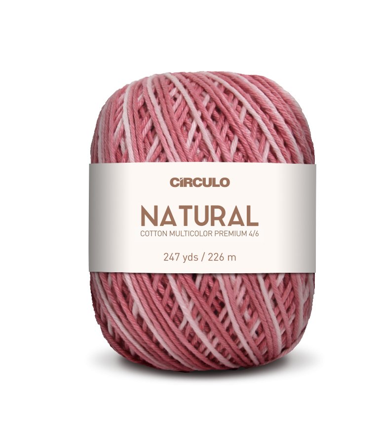 Círculo Natural Cotton Multicolor 4/6 – Cotton Yarn (226 m / 200 g)