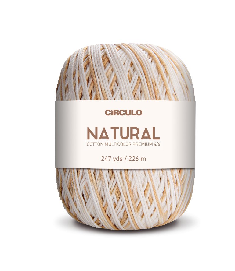 Círculo Natural Cotton Multicolor 4/6 – Cotton Yarn (226 m / 200 g)