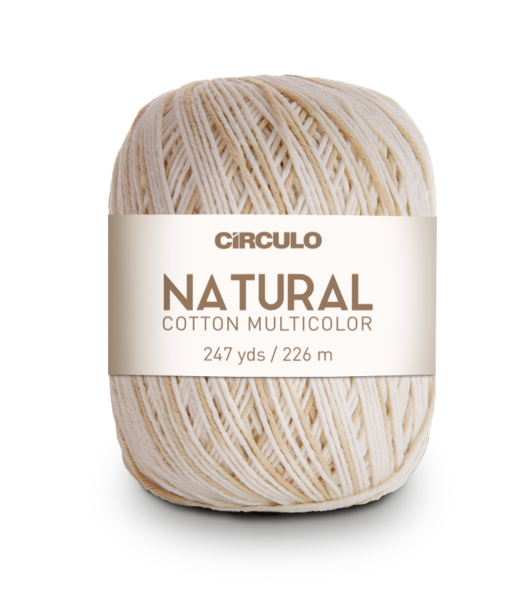Círculo Natural Cotton Multicolor 4/6 – Cotton Yarn (226 m / 200 g)