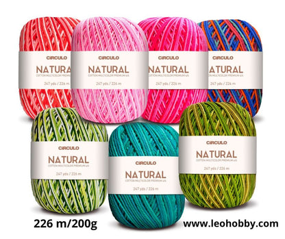 Círculo Natural Cotton Multicolor 4/6 – Cotton Yarn (226 m / 200 g)