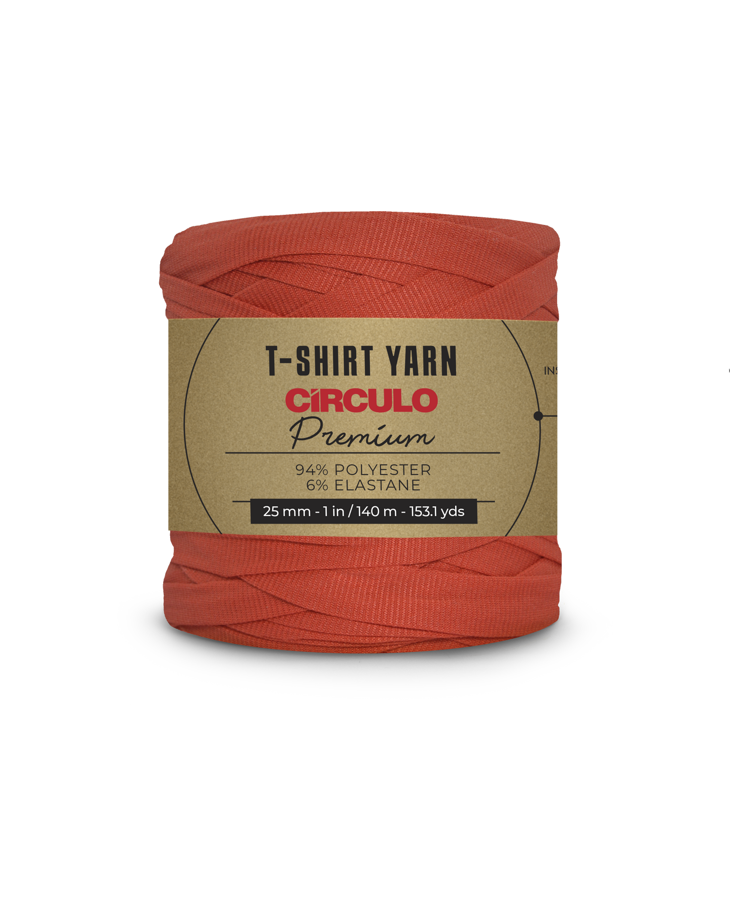 CIRCULO Premium T-Shirt Yarn - Soft, Lightweight, Seamless, Knot-Free. Easy-to-Use. Fettuccini Zpagetti, T Shirt Yarn for Crocheting & Knitting 140m/270g