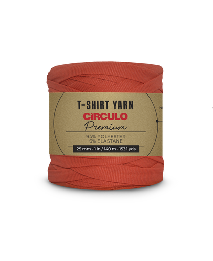 CIRCULO Premium T-Shirt Yarn - Soft, Lightweight, Seamless, Knot-Free. Easy-to-Use. Fettuccini Zpagetti, T Shirt Yarn for Crocheting & Knitting 140m/270g