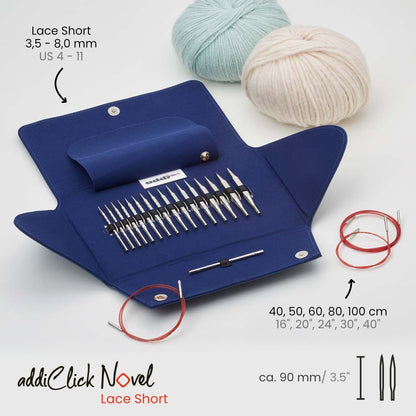 addiClick Novel Lace Short Set - Ergonomic Square Needles