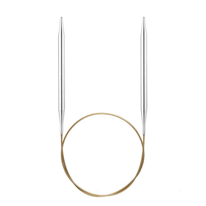 addiPremium Classic Circular Knitting Needles – Smooth Brass Tips, Gold Cable, Handcrafted in Germany - Leo Hobby Marketplace