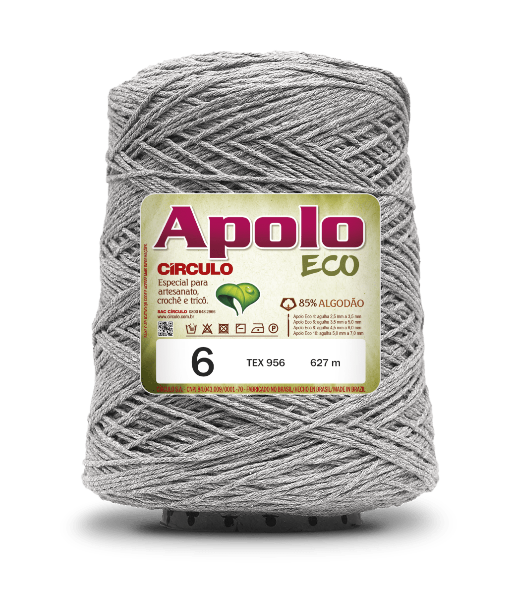 Círculo Apolo Eco 4/6 – Cotton Macramé Cord Yarn (627 m / 600 g)