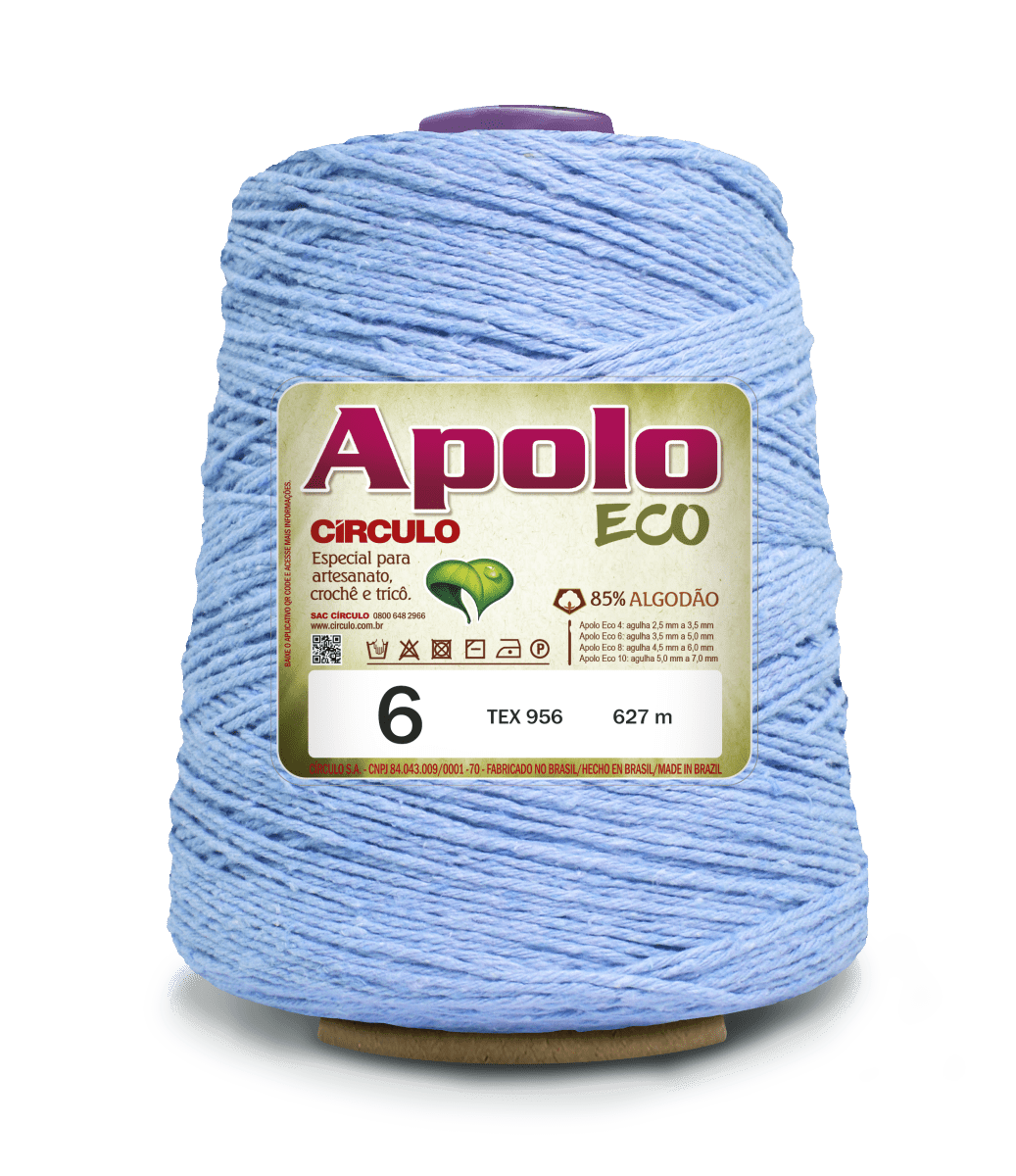 Círculo Apolo Eco 4/6 – Cotton Macramé Cord Yarn (627 m / 600 g)