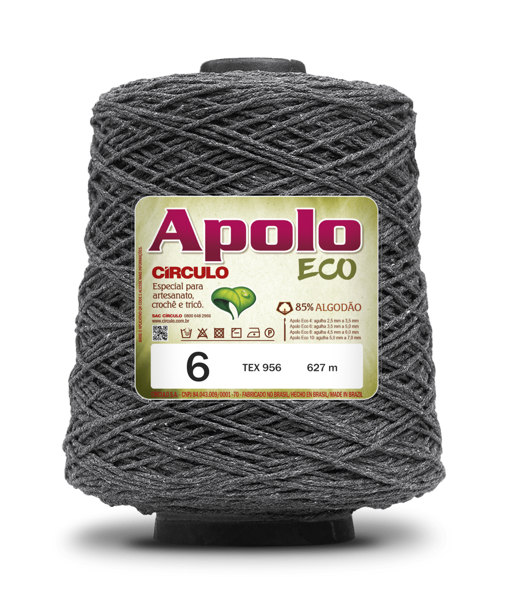 Círculo Apolo Eco 4/6 – Cotton Macramé Cord Yarn (627 m / 600 g)