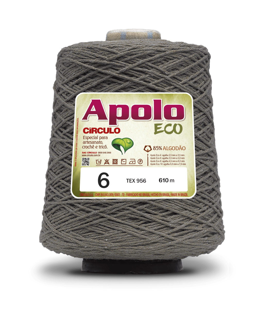 Círculo Apolo Eco 4/6 – Cotton Macramé Cord Yarn (627 m / 600 g)