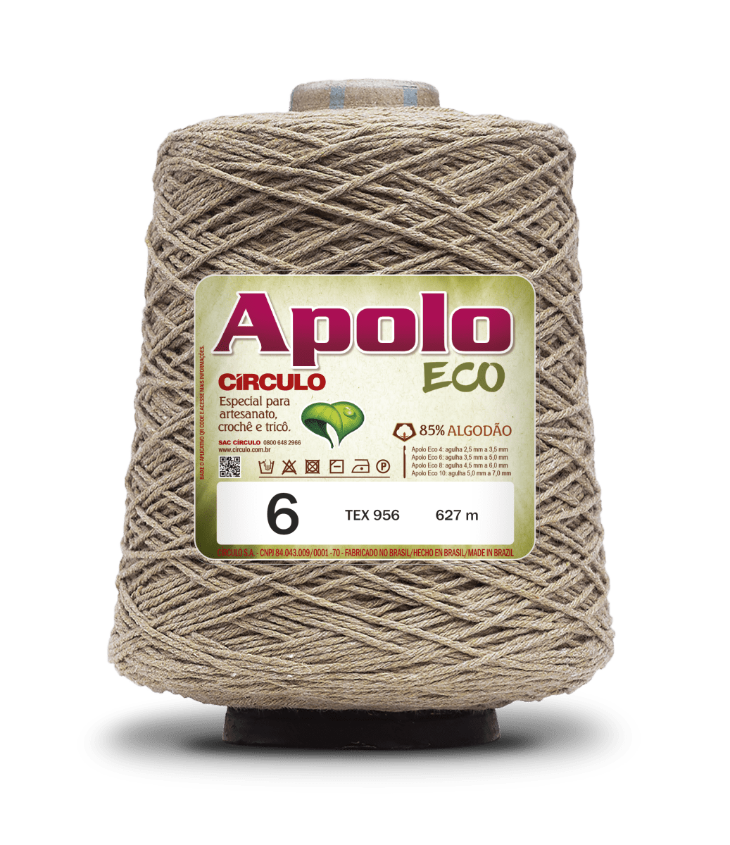Círculo Apolo Eco 4/6 – Cotton Macramé Cord Yarn (627 m / 600 g)