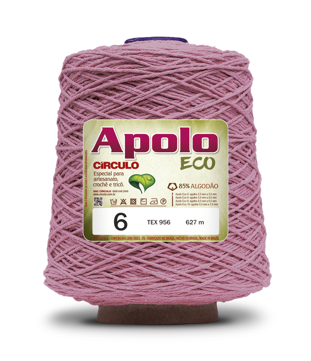 Círculo Apolo Eco 4/6 – Cotton Macramé Cord Yarn (627 m / 600 g)
