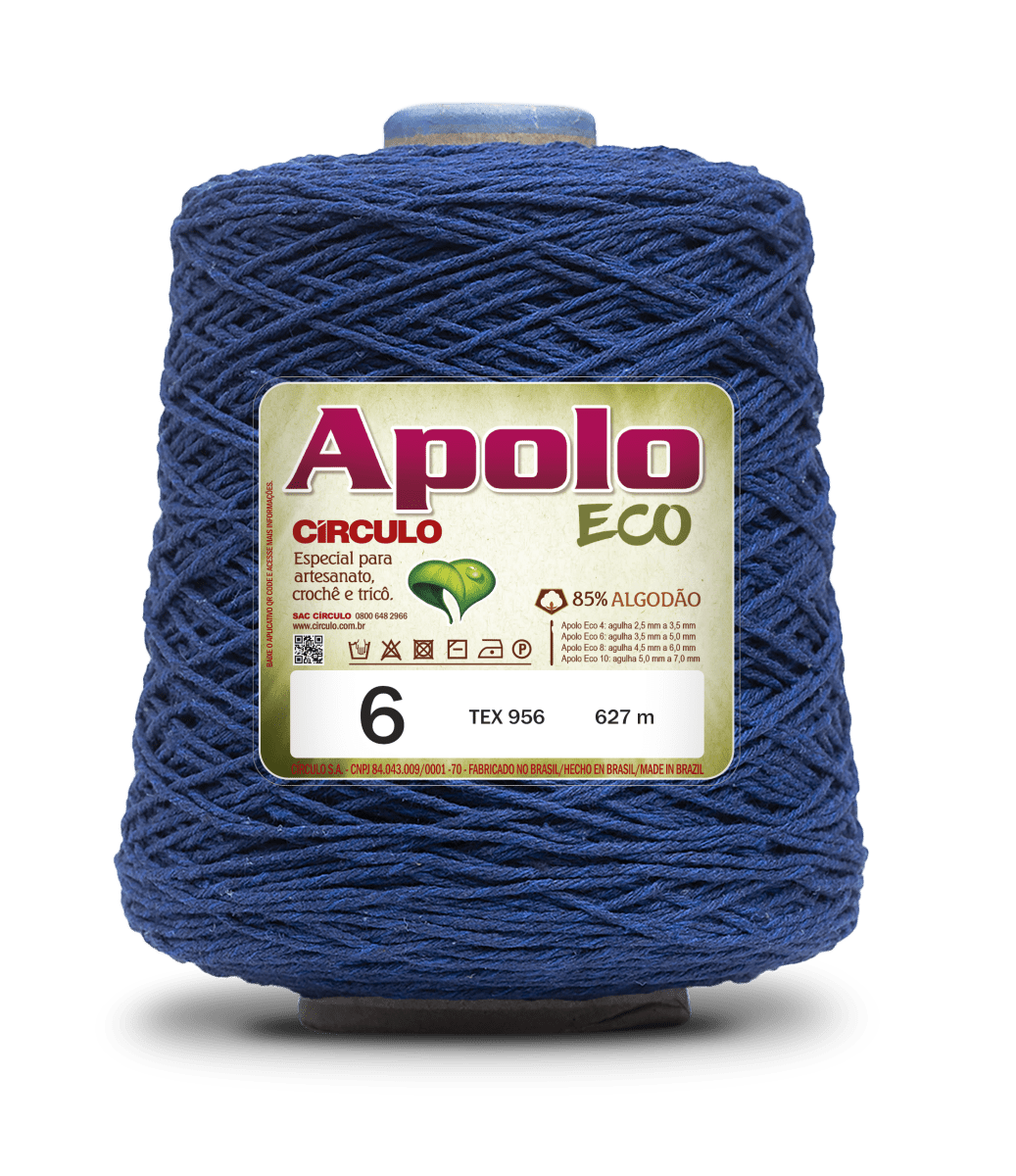 Círculo Apolo Eco 4/6 – Cotton Macramé Cord Yarn (627 m / 600 g)