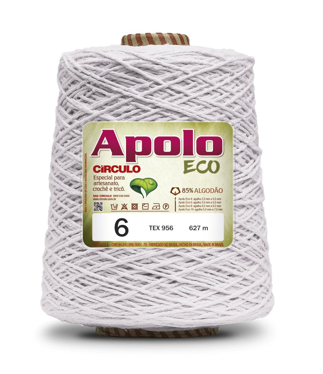 Círculo Apolo Eco 4/6 – Cotton Macramé Cord Yarn (627 m / 600 g)