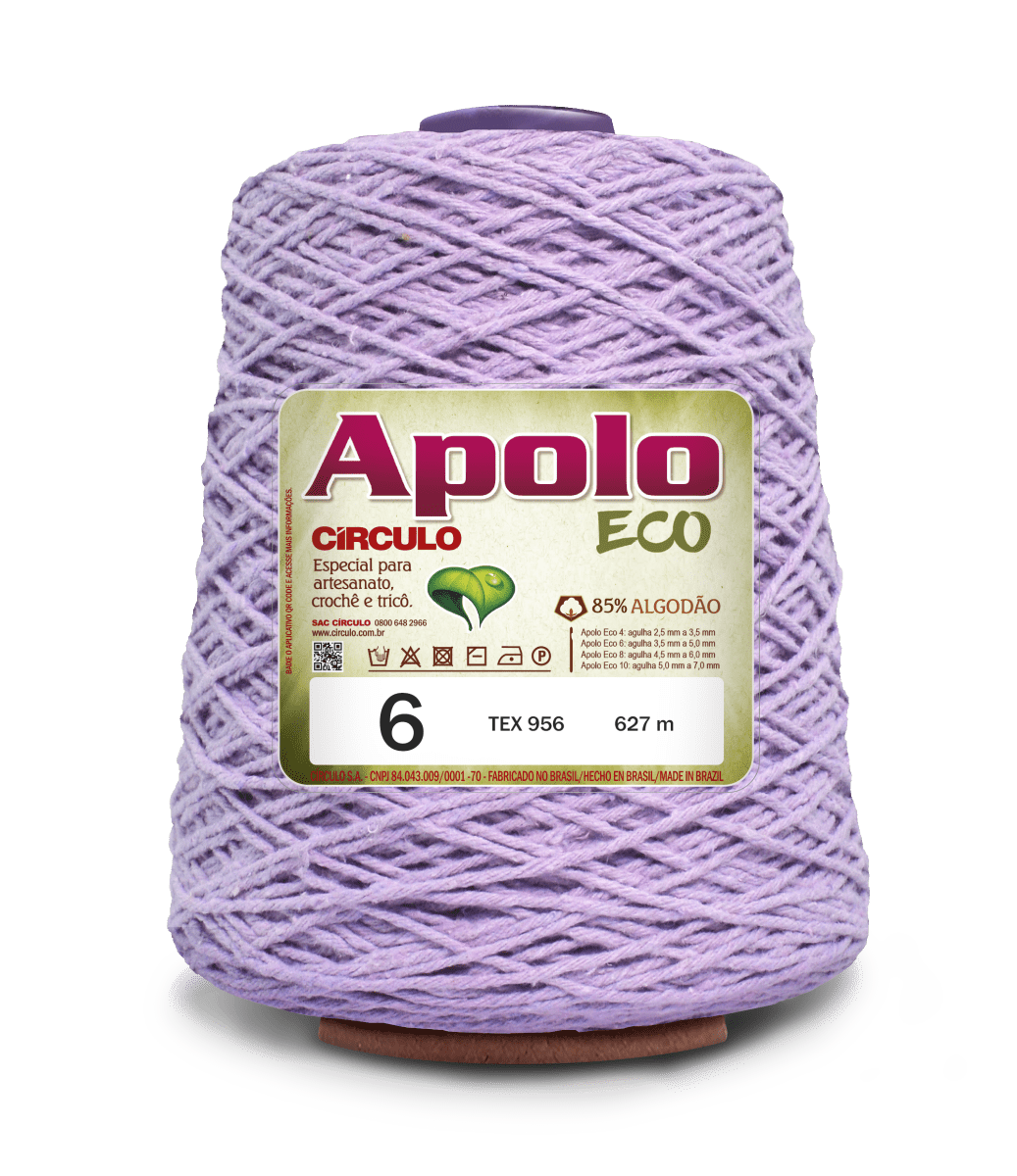 Círculo Apolo Eco 4/6 – Cotton Macramé Cord Yarn (627 m / 600 g)