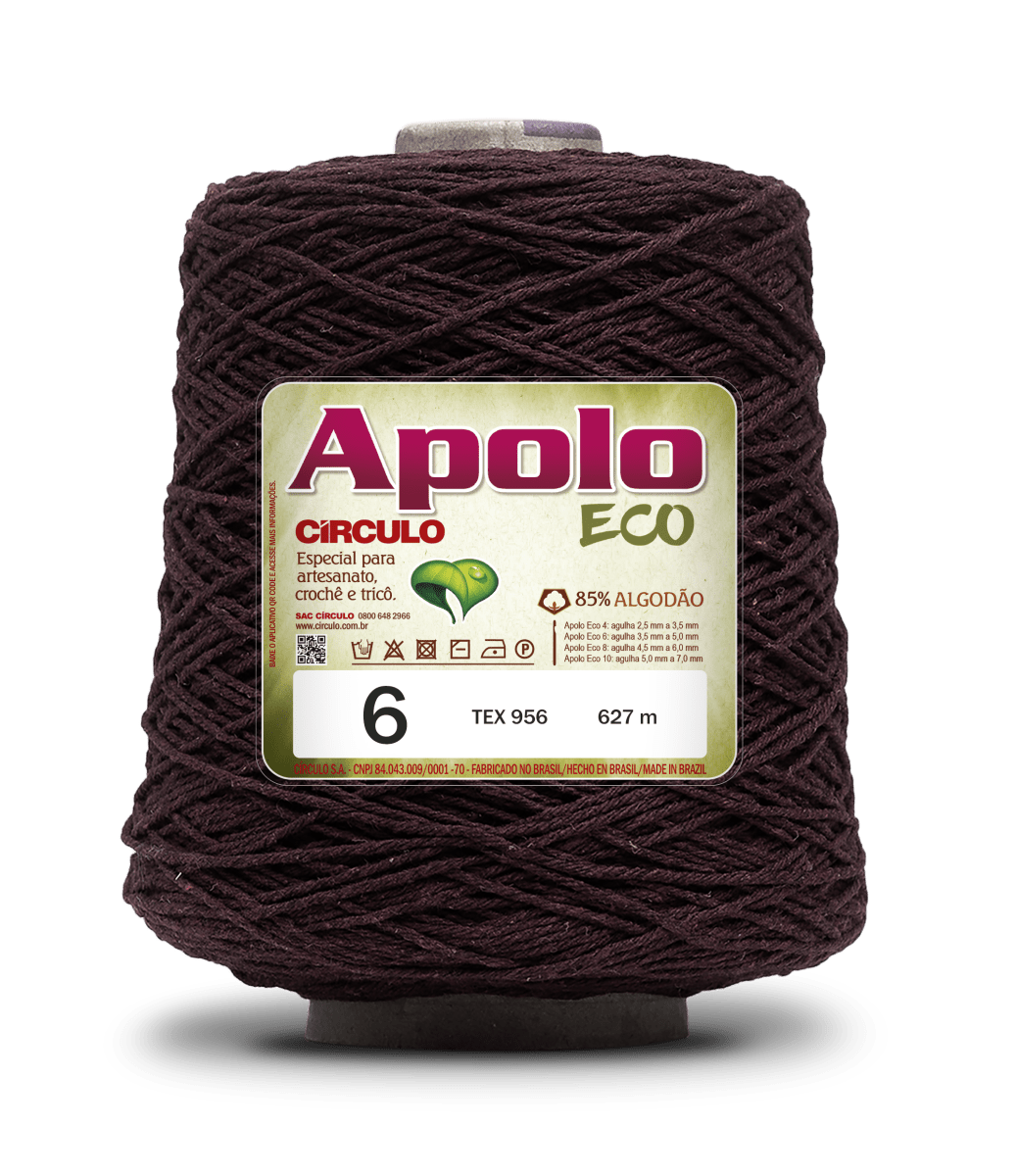 Círculo Apolo Eco 4/6 – Cotton Macramé Cord Yarn (627 m / 600 g)