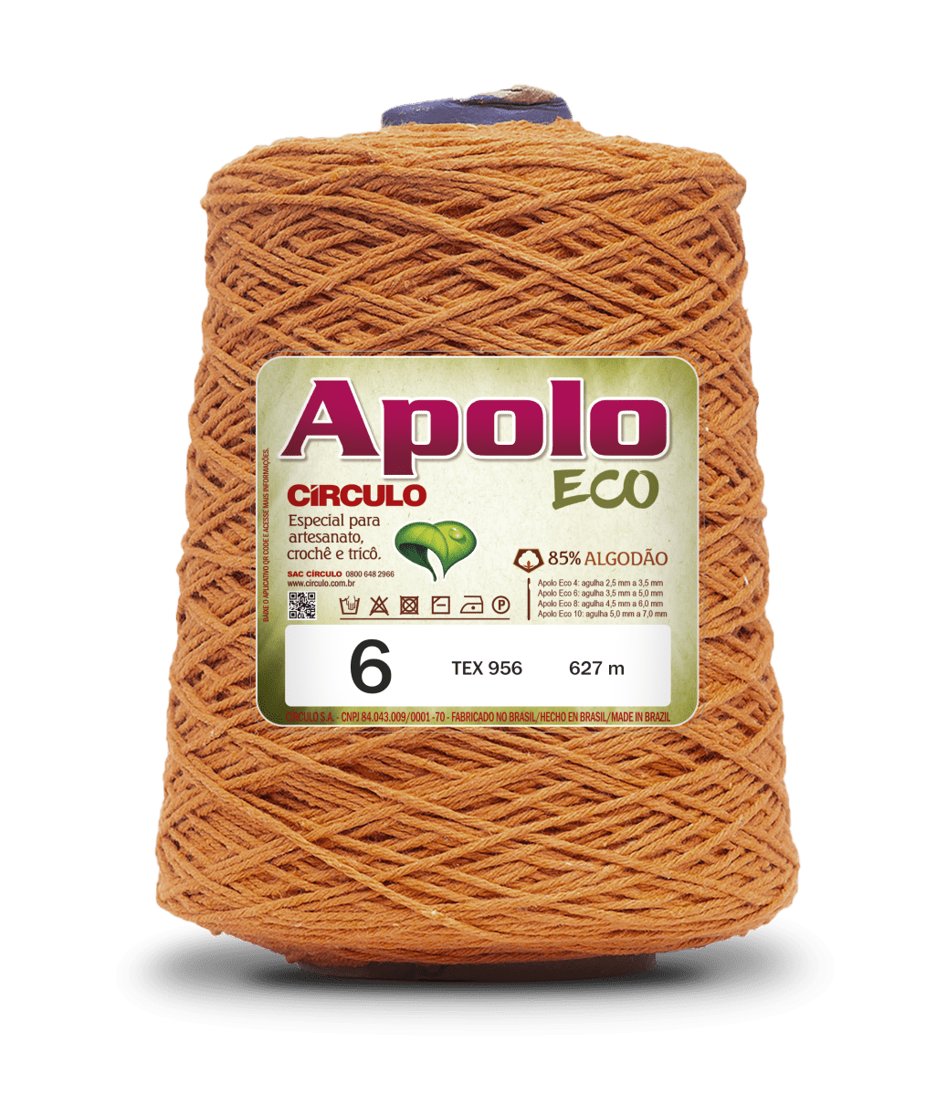 Círculo Apolo Eco 4/6 – Cotton Macramé Cord Yarn (627 m / 600 g)