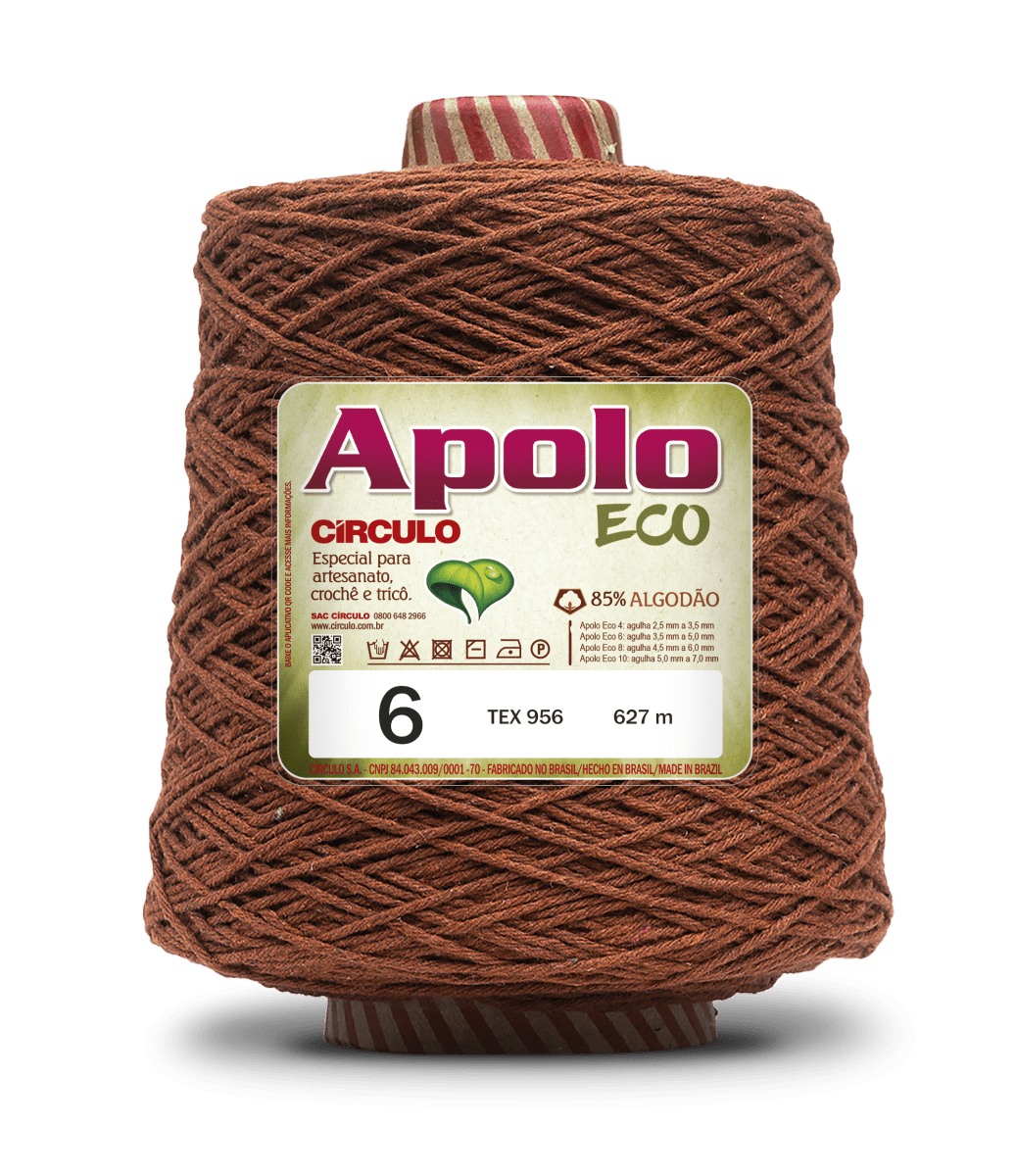 Círculo Apolo Eco 4/6 – Cotton Macramé Cord Yarn (627 m / 600 g)