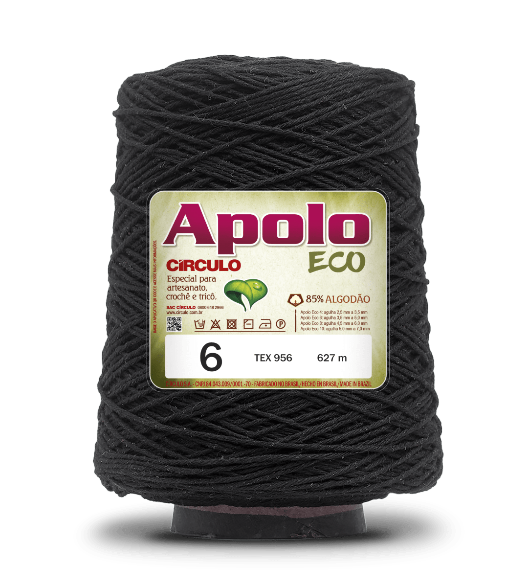 Círculo Apolo Eco 4/6 – Cotton Macramé Cord Yarn (627 m / 600 g)