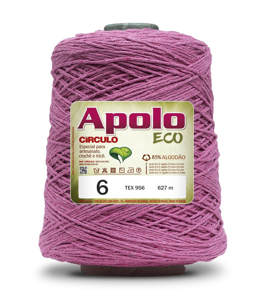 Círculo Apolo Eco 4/6 – Cotton Macramé Cord Yarn (627 m / 600 g)