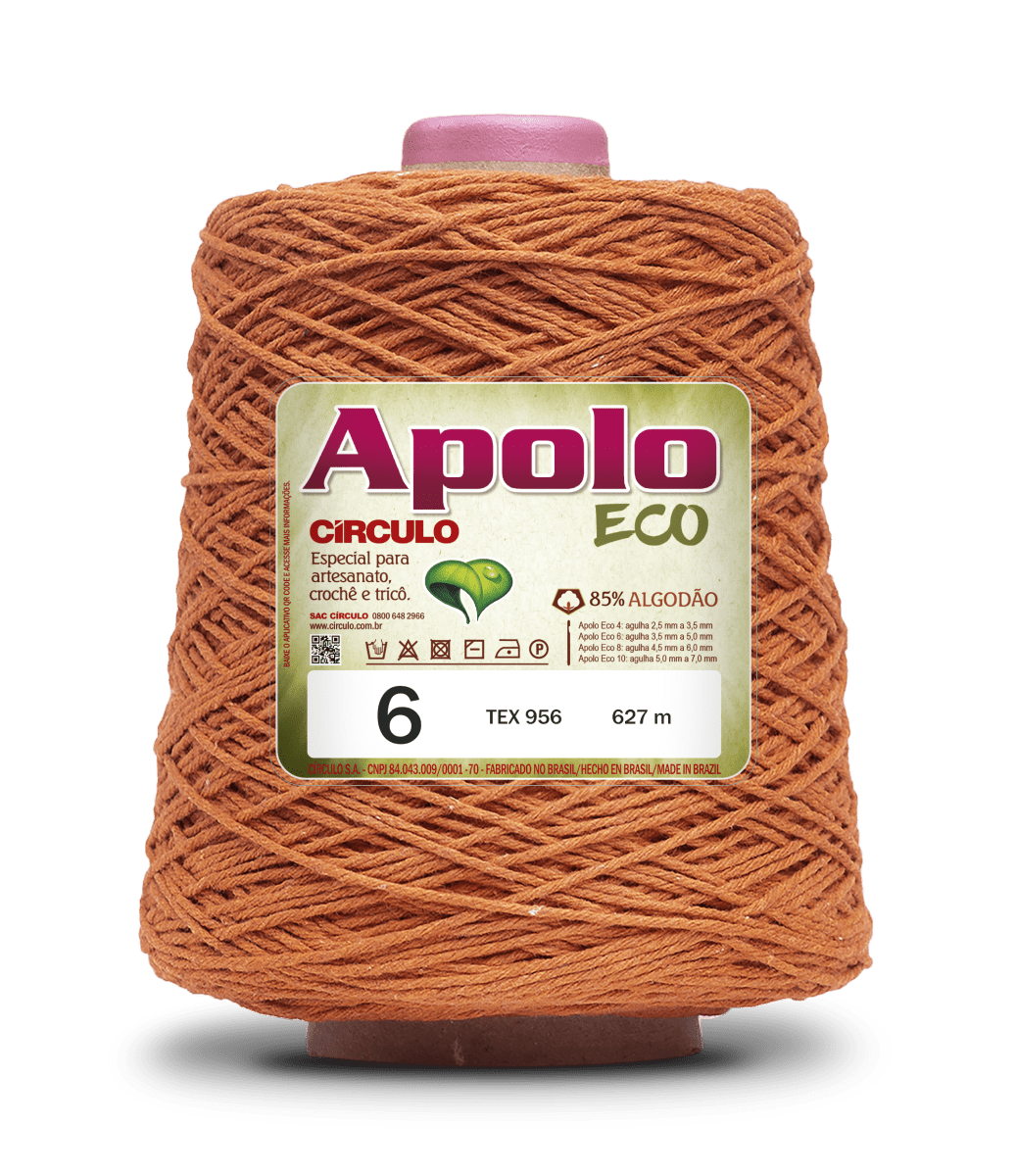 Círculo Apolo Eco 4/6 – Cotton Macramé Cord Yarn (627 m / 600 g)