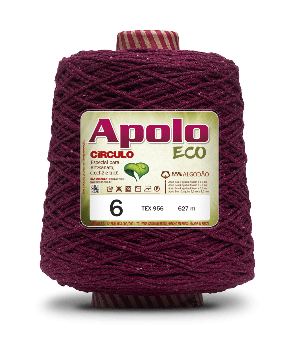 Círculo Apolo Eco 4/6 – Cotton Macramé Cord Yarn (627 m / 600 g)