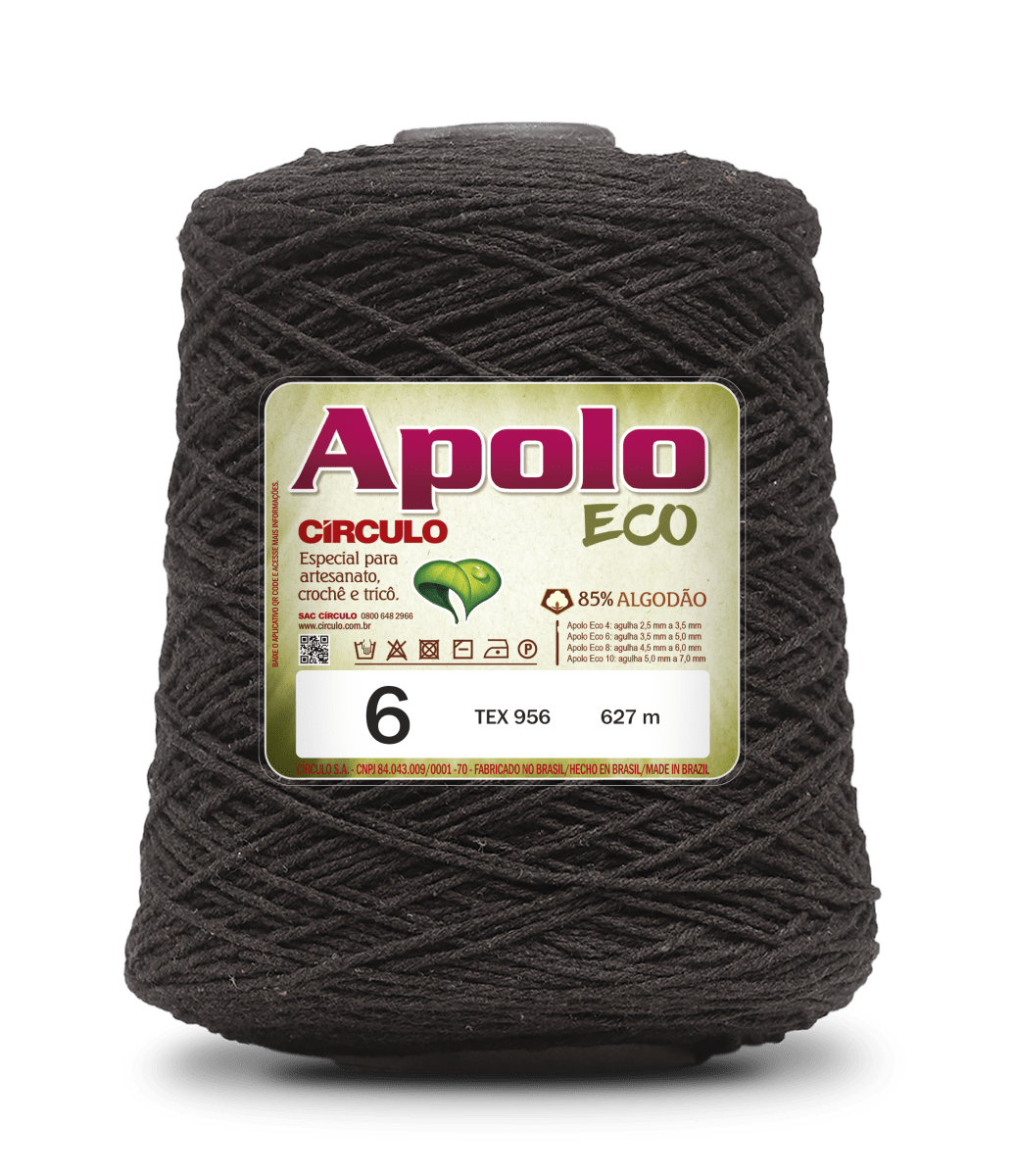 Círculo Apolo Eco 4/6 – Cotton Macramé Cord Yarn (627 m / 600 g)