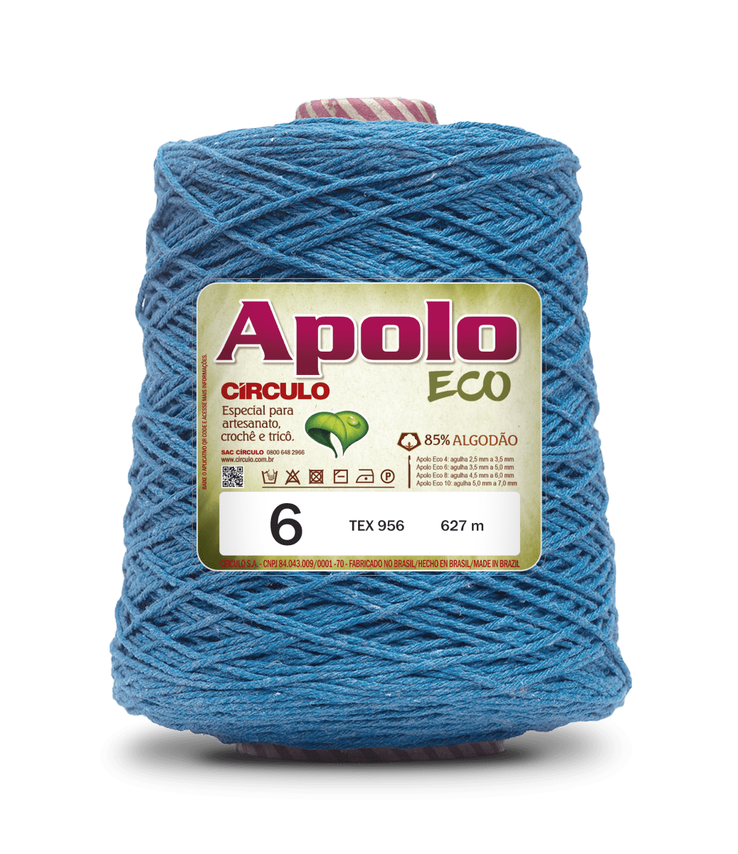 Círculo Apolo Eco 4/6 – Cotton Macramé Cord Yarn (627 m / 600 g)