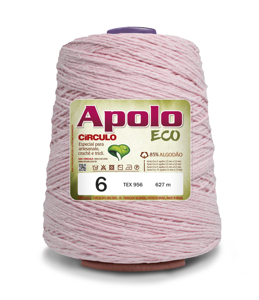 Círculo Apolo Eco 4/6 – Cotton Macramé Cord Yarn (627 m / 600 g)