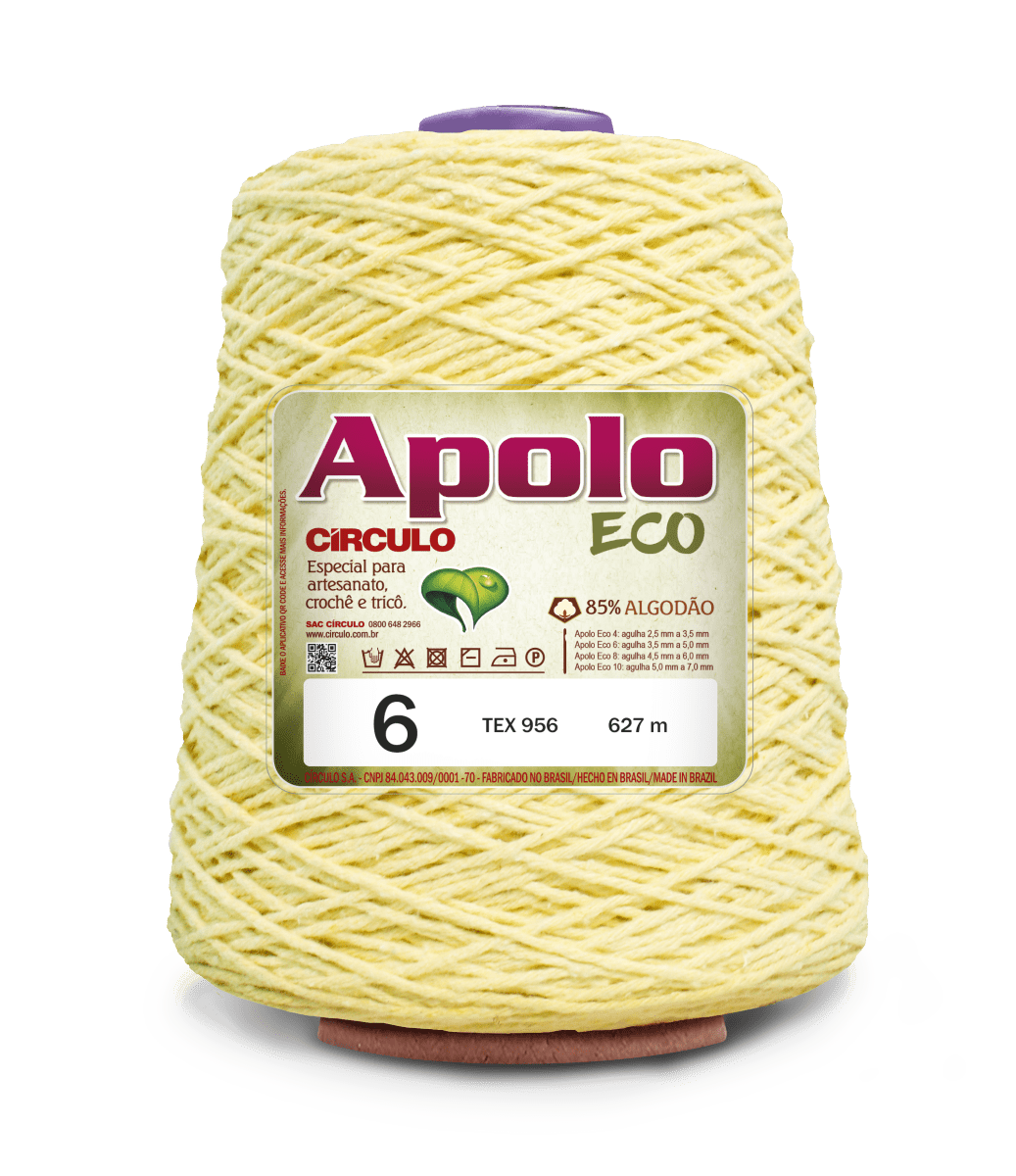 Círculo Apolo Eco 4/6 – Cotton Macramé Cord Yarn (627 m / 600 g)