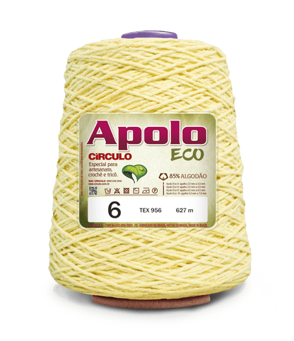 Círculo Apolo Eco 4/6 – Cotton Macramé Cord Yarn (627 m / 600 g)