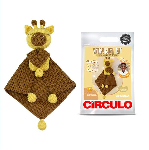 Circulo Amigurumi Crochet Kit - Lovey Blanket - Giraffe