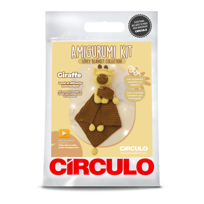 Circulo Amigurumi Crochet Kit - Lovey Blanket - Giraffe