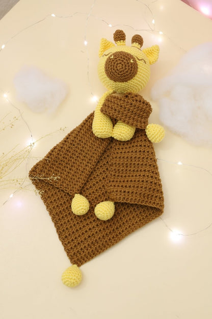 Circulo Amigurumi Crochet Kit - Lovey Blanket - Giraffe