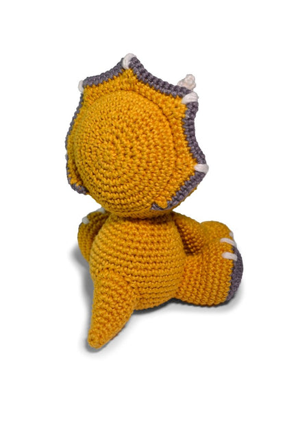 Circulo Amigurumi Kit Baby Dinos Collection - Crochet Kit - Triceratops