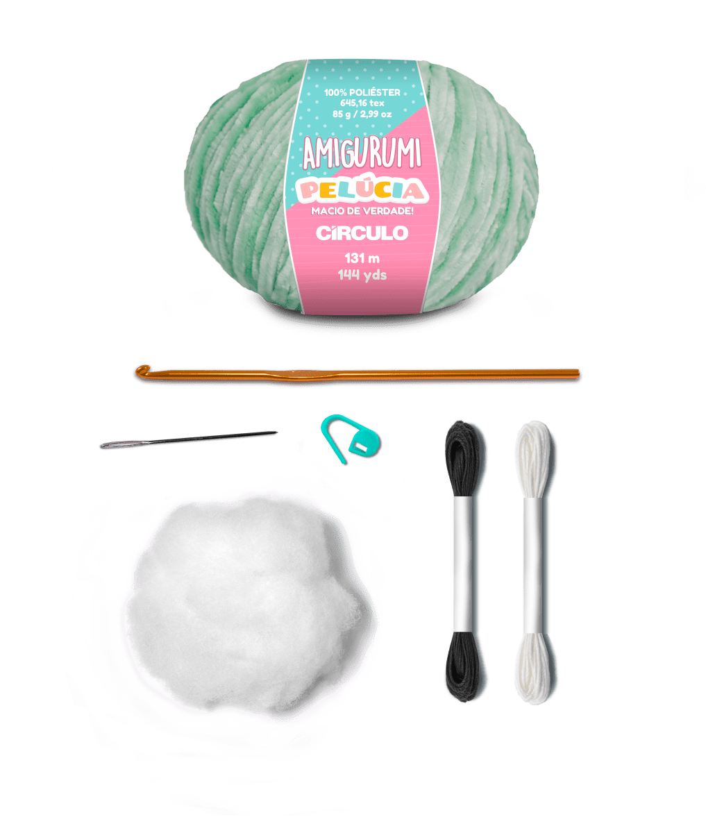 Circulo Amigurumi Kit Plush Teddy Collection - Neo Mint